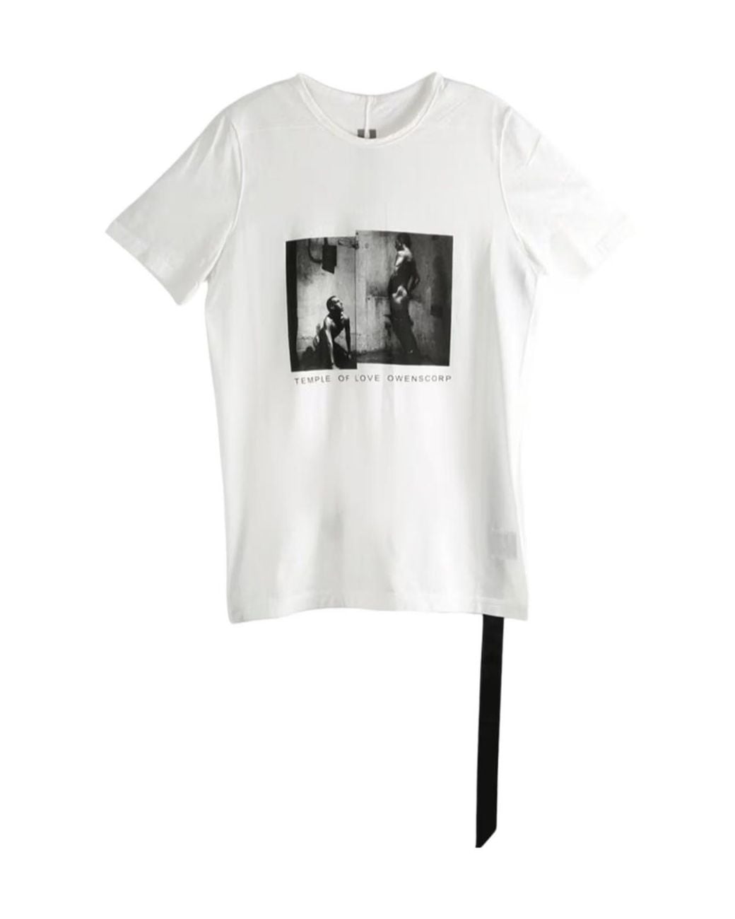 Rick Owens White Level Crewneck T-Shirt for men