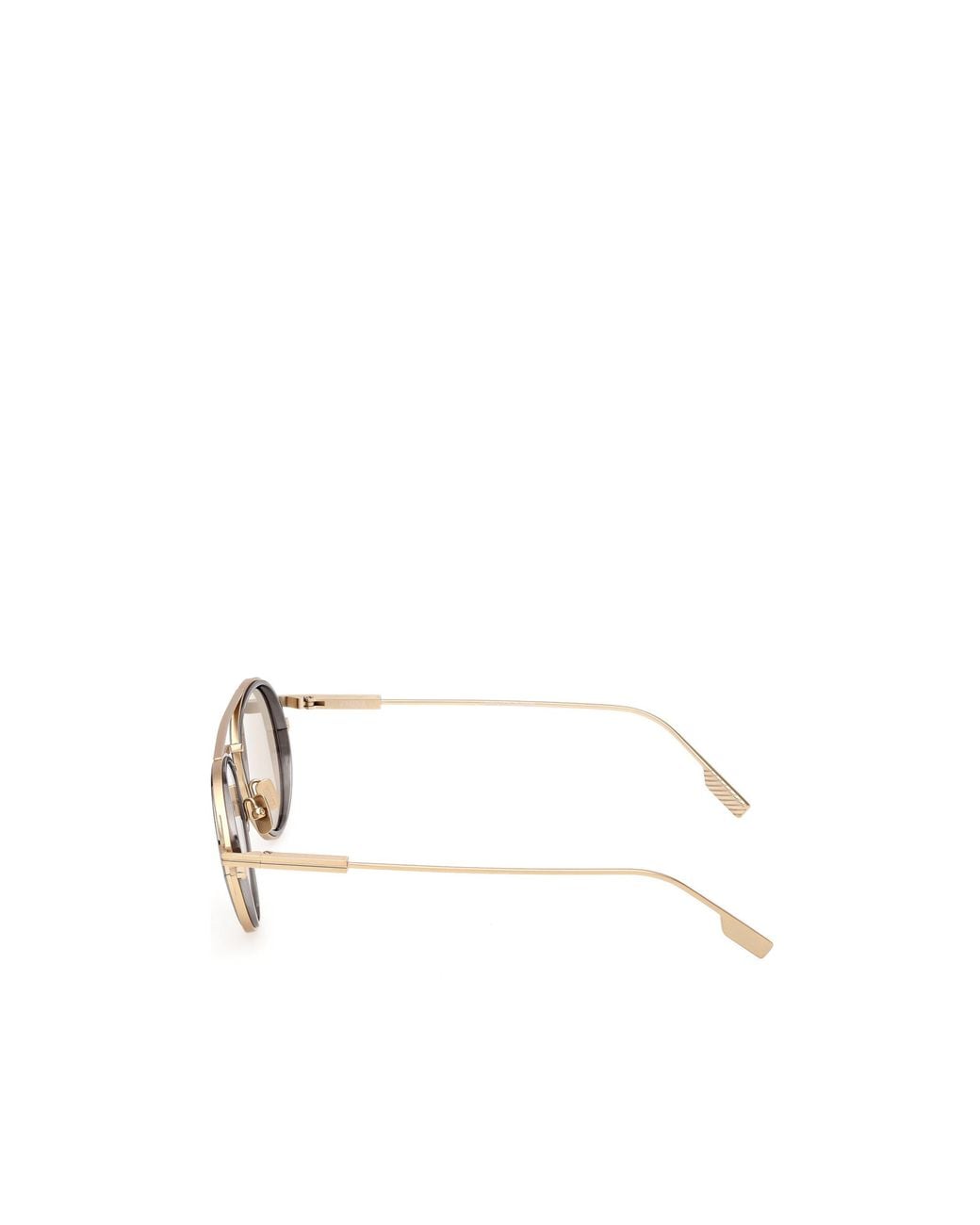 Zegna White Geometric Sunglasses for men