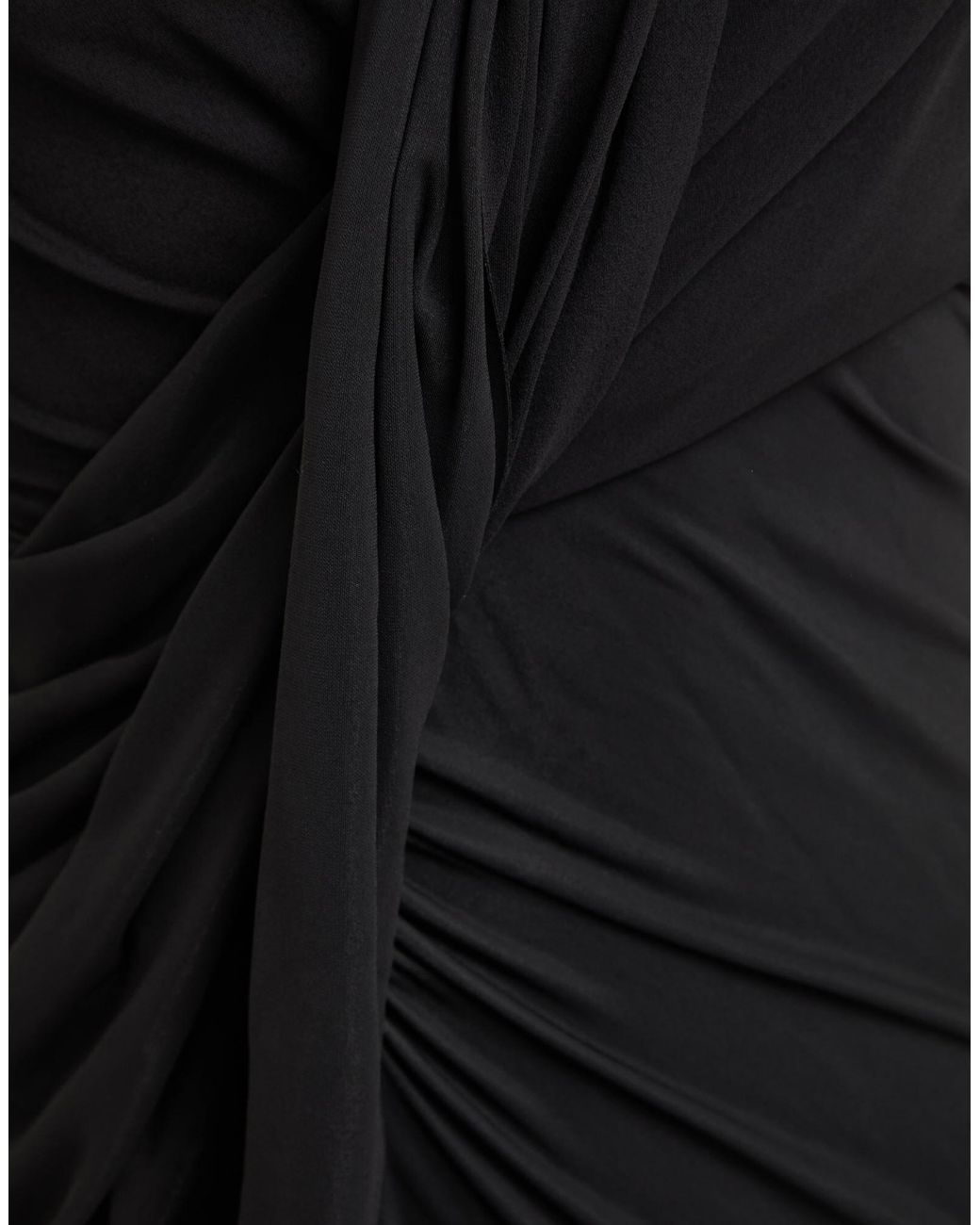 Balenciaga Black Solid Color Stretch Fabric Short-Sleeve Top