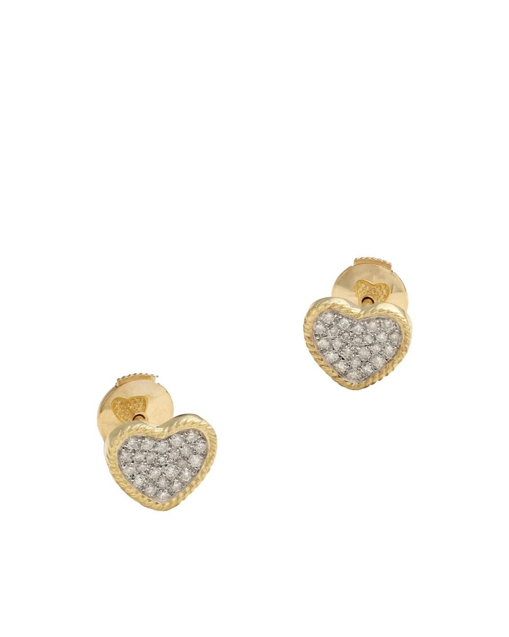 Yvonne Léon Metallic 9K Diamond Stud Earrings