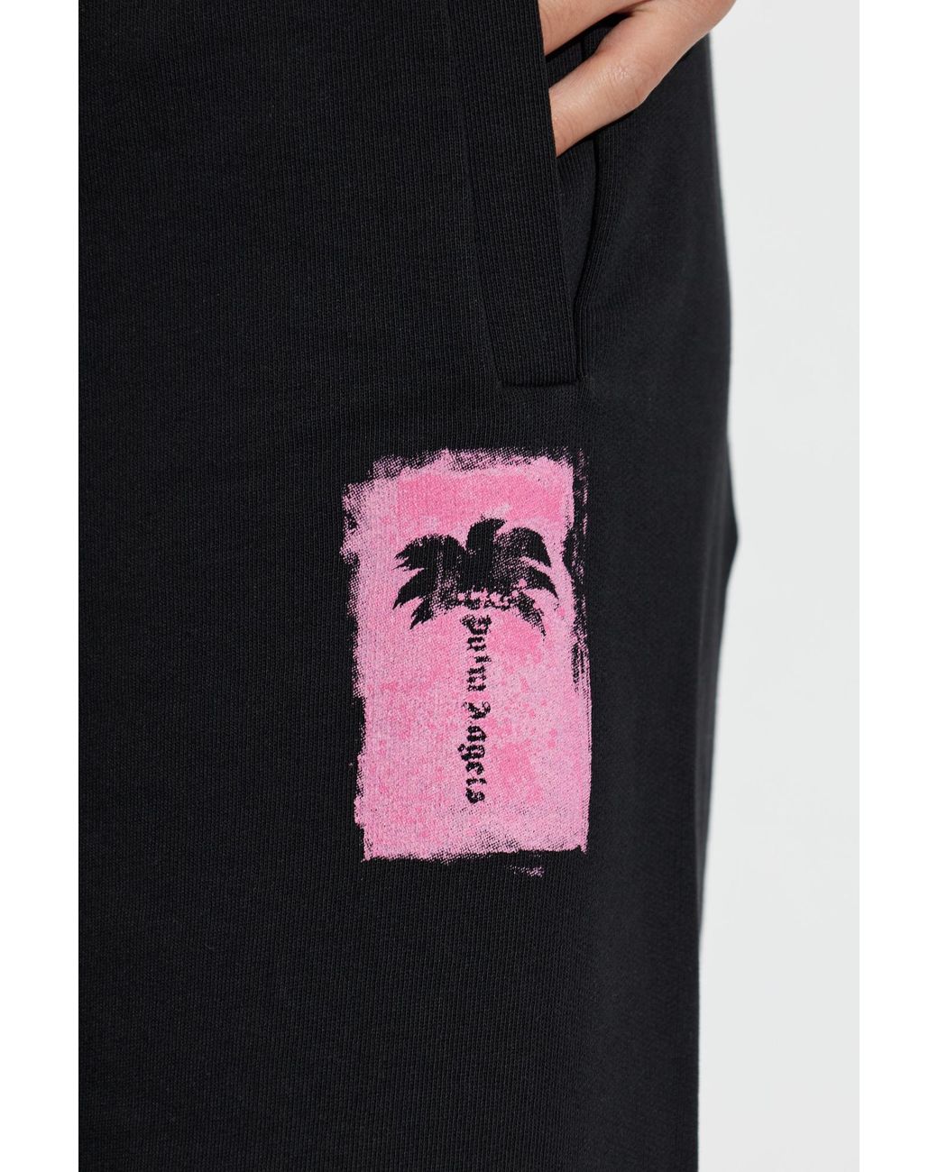 Palm Angels Black Drawstring Athletic Pants