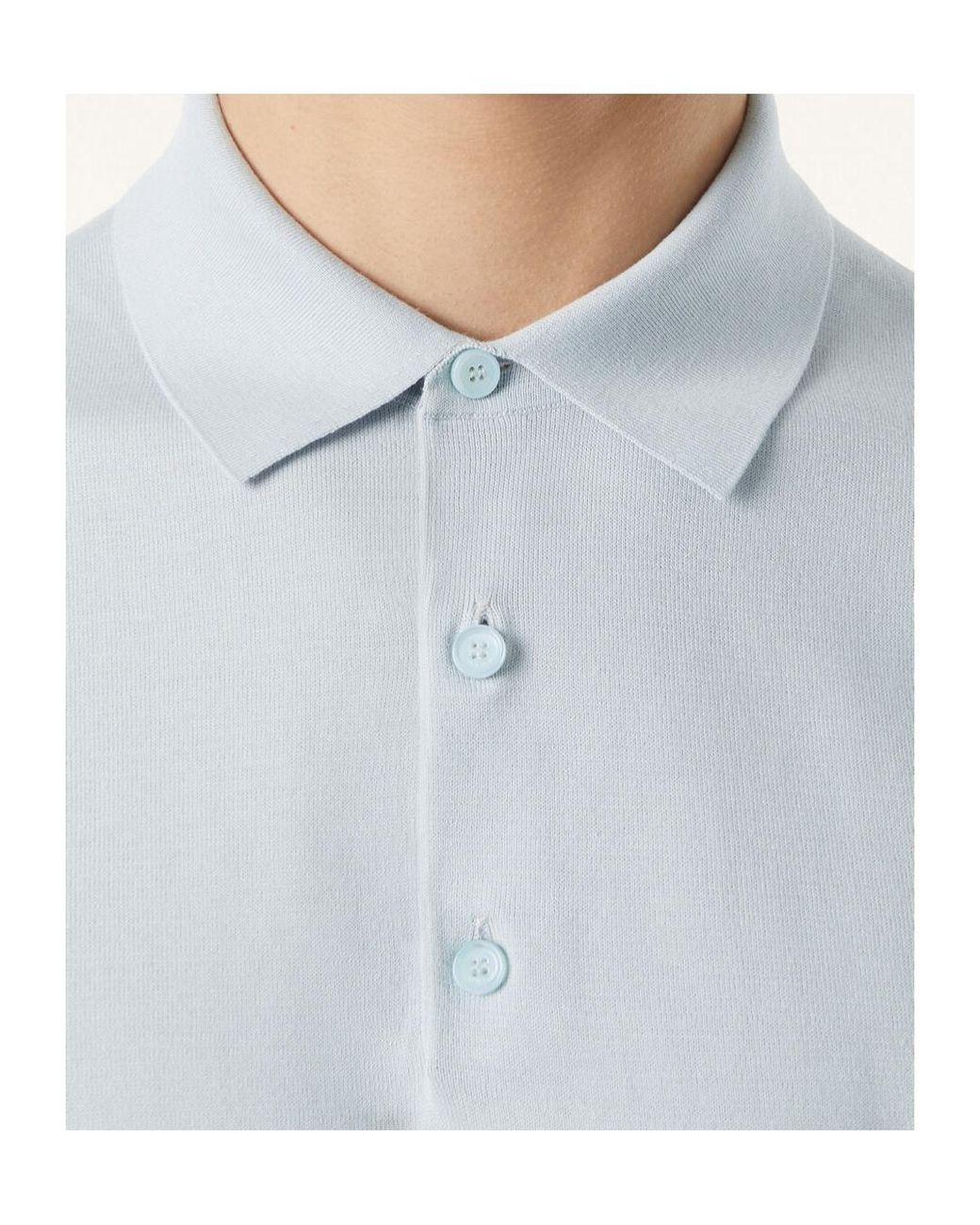 Loro Piana Blue Polo Shirt for men