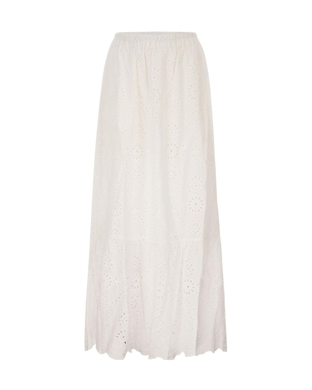 Mc2 Saint Barth White Jenny Sangallo Skirt