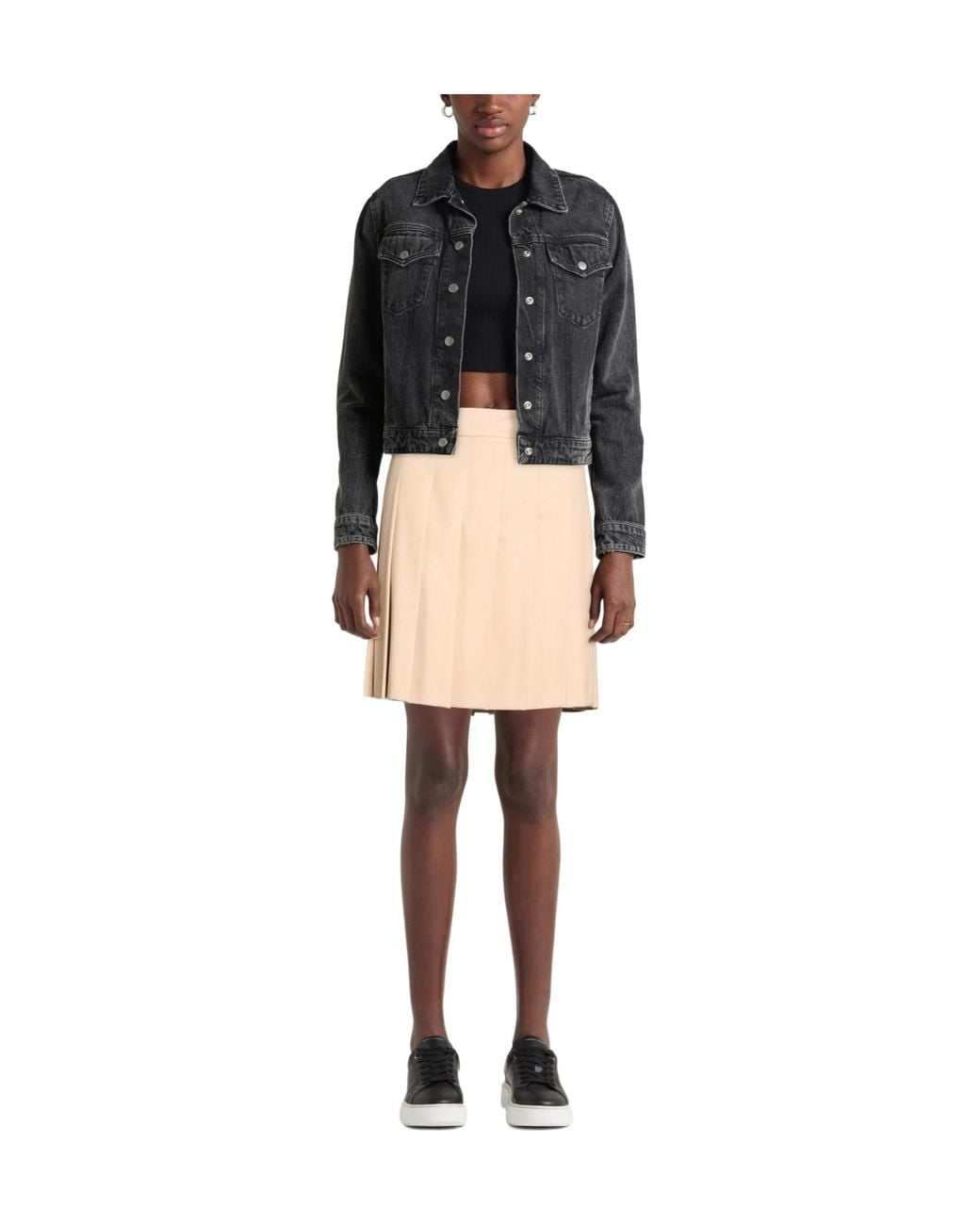Max Mara Natural Sand Mini Skirt Virgin Wool, Polyester