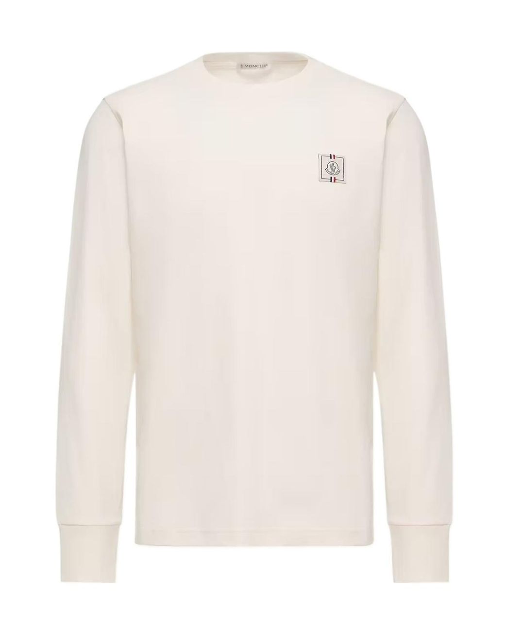 Moncler White Long-Sleeved T-Shirt for men