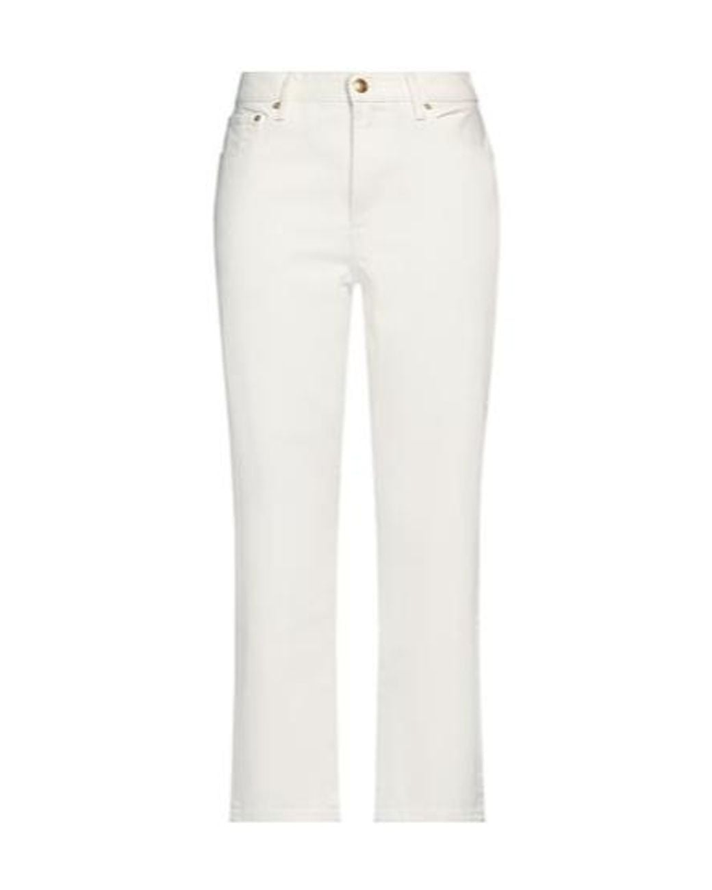 Tory Burch White Denim Trousers