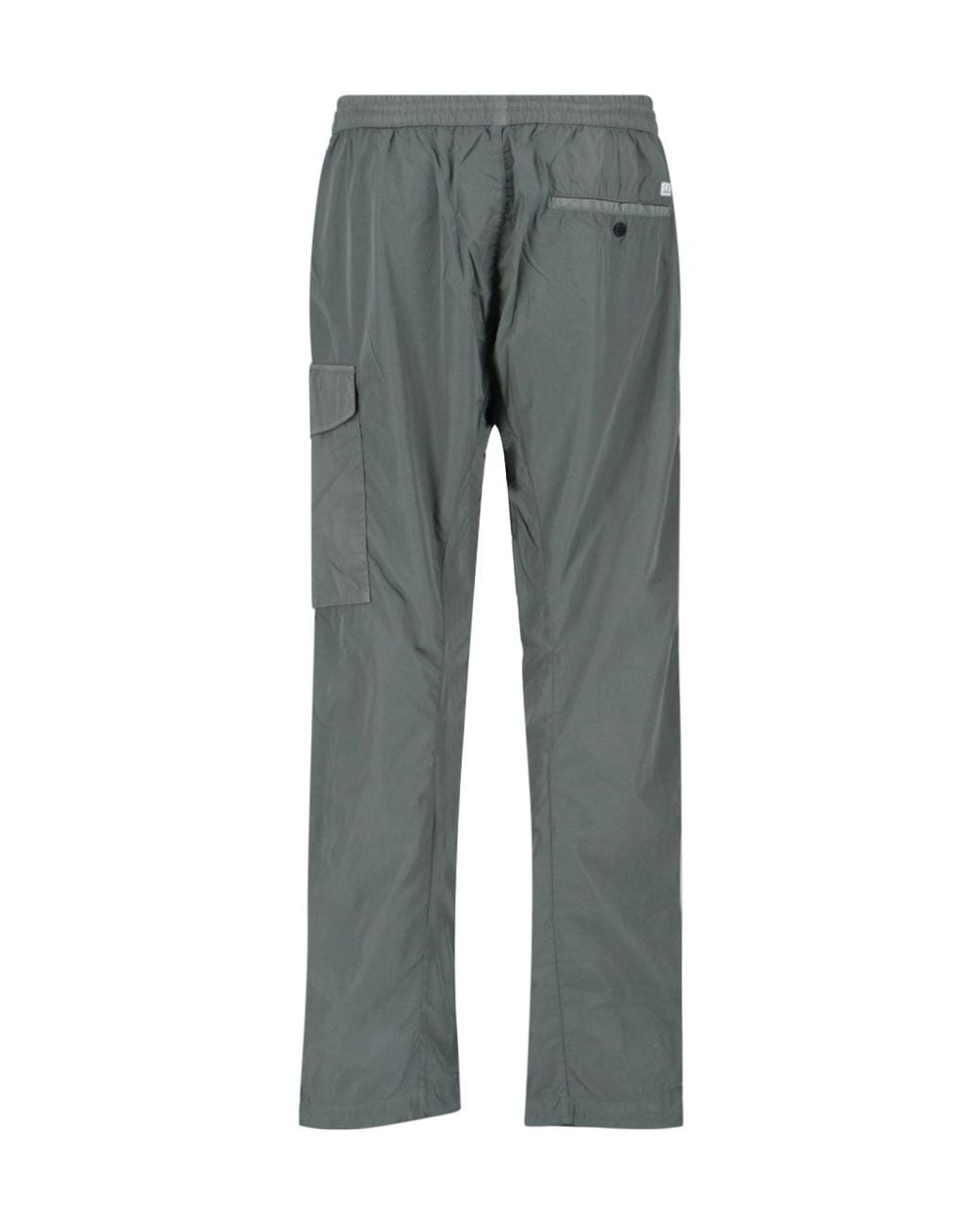 C P Company Gray Straight-Leg Cargo Pants for men