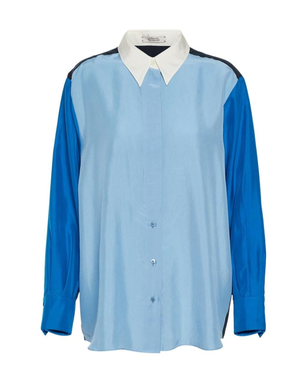 Dorothee Schumacher Blue Lapel Long-Sleeved Shirt
