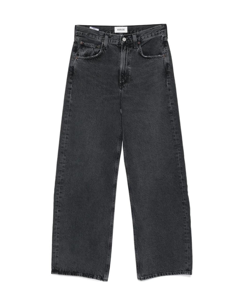 Agolde Gray Five-Pocket Denim Trousers