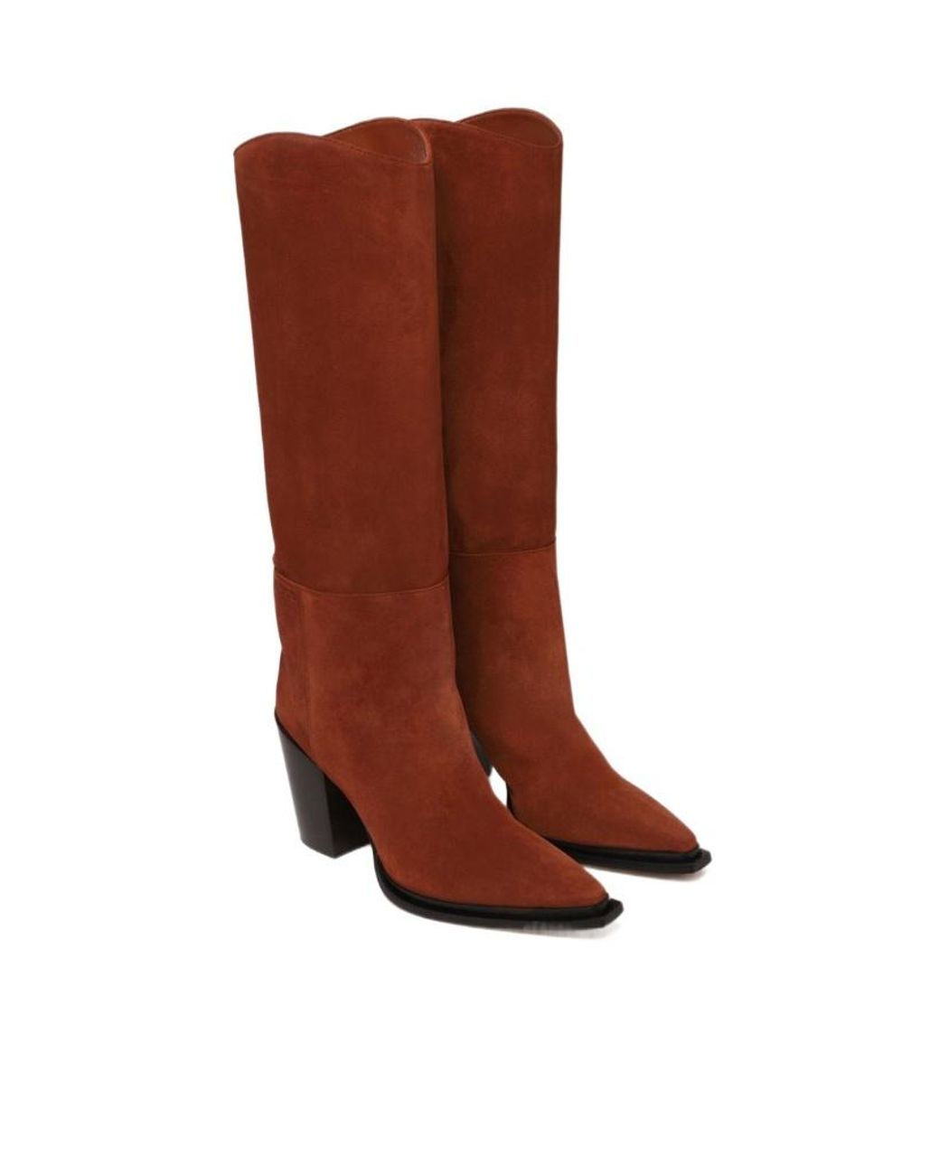 Jimmy Choo Brown Pointed-Toe High Boots
