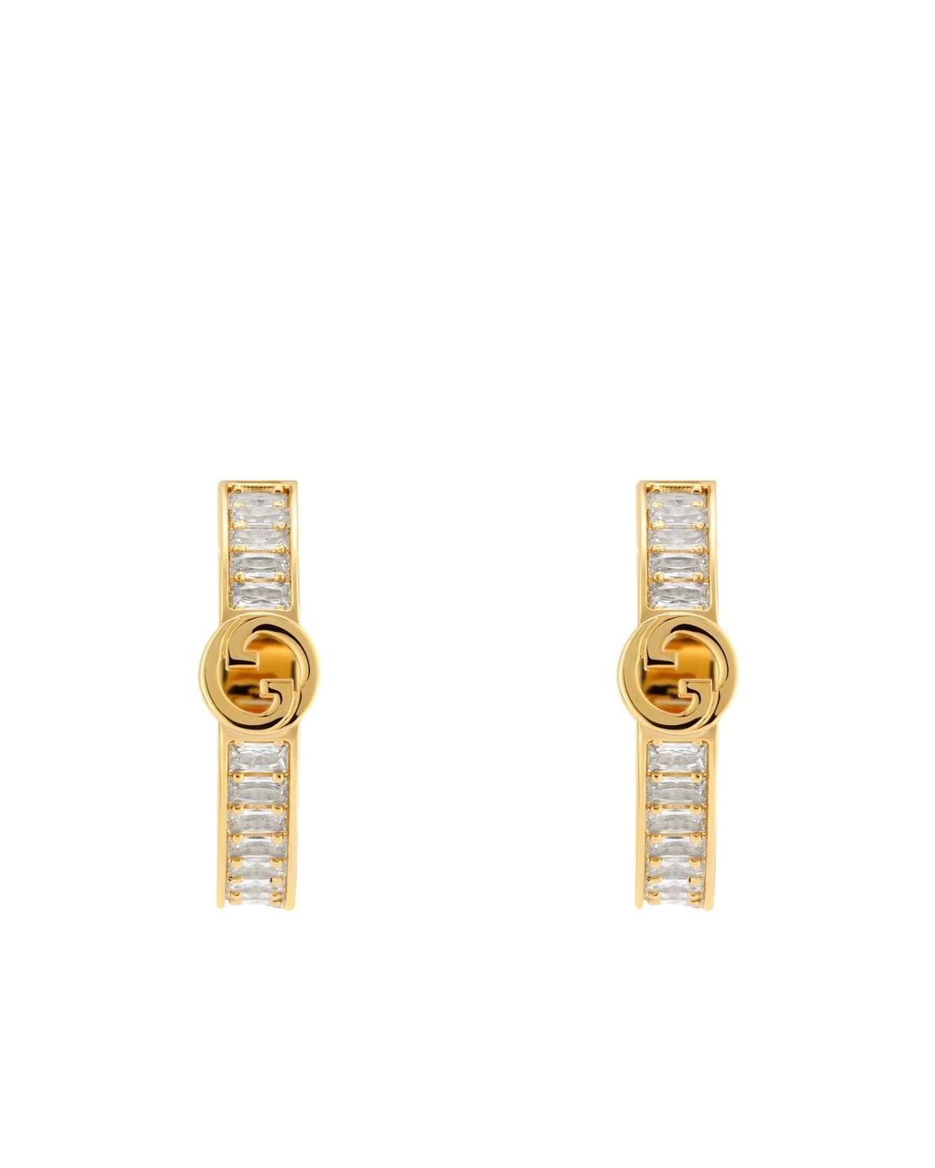 Gucci Metallic Blondie Crystal Earrings