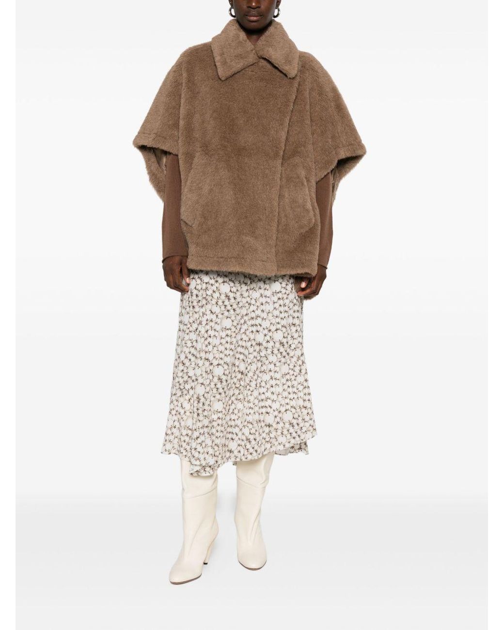 Max Mara Brown Tebe 4 Teddy Cape