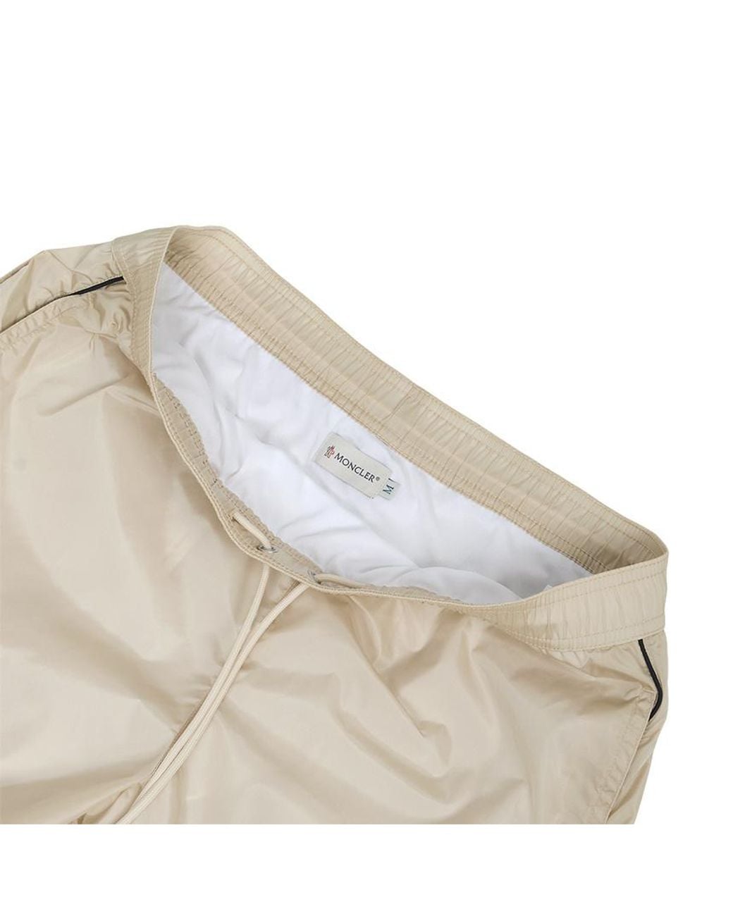 Moncler Natural Drawstring Swim Trunks for men