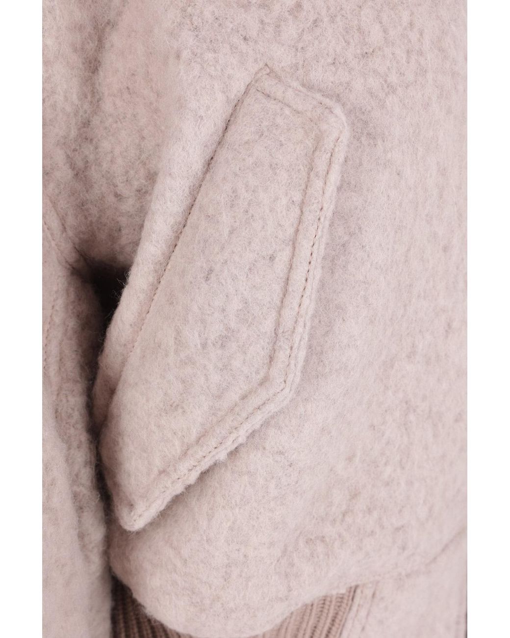 Rick Owens Natural 'secchia Cropped Flight' Bomber Jacket
