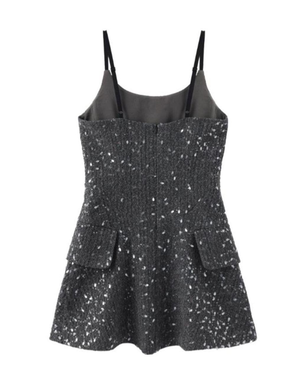 Marissa Chiara Black Suspender Dress