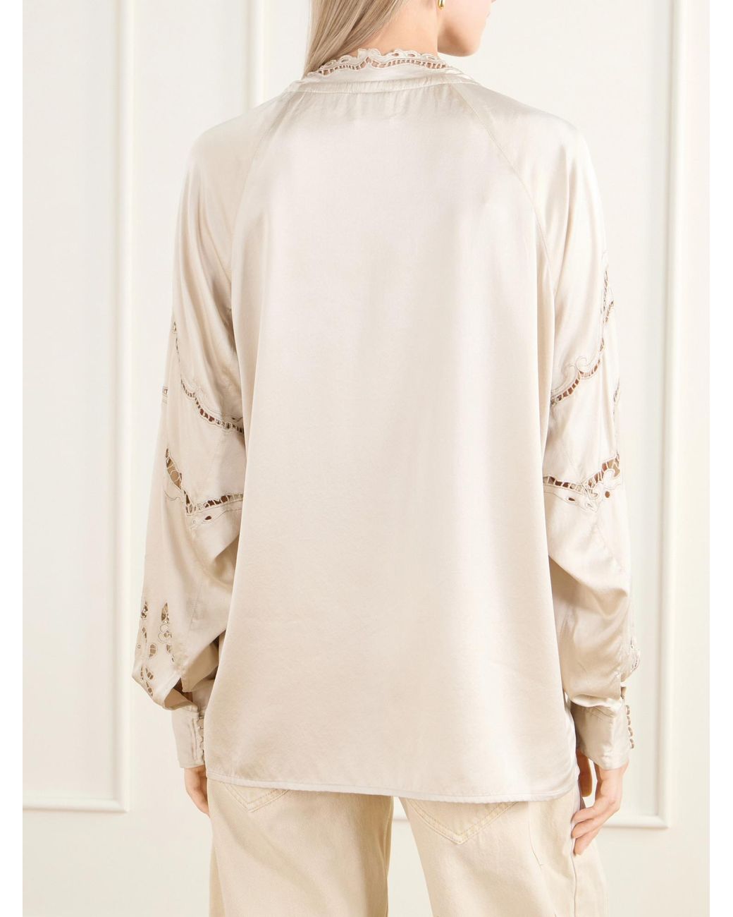 Isabel Marant Natural Enelia Silk Blouse