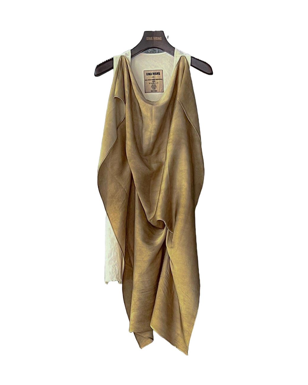 Uma Wang Metallic Stylish Matched Short-Sleeve Top