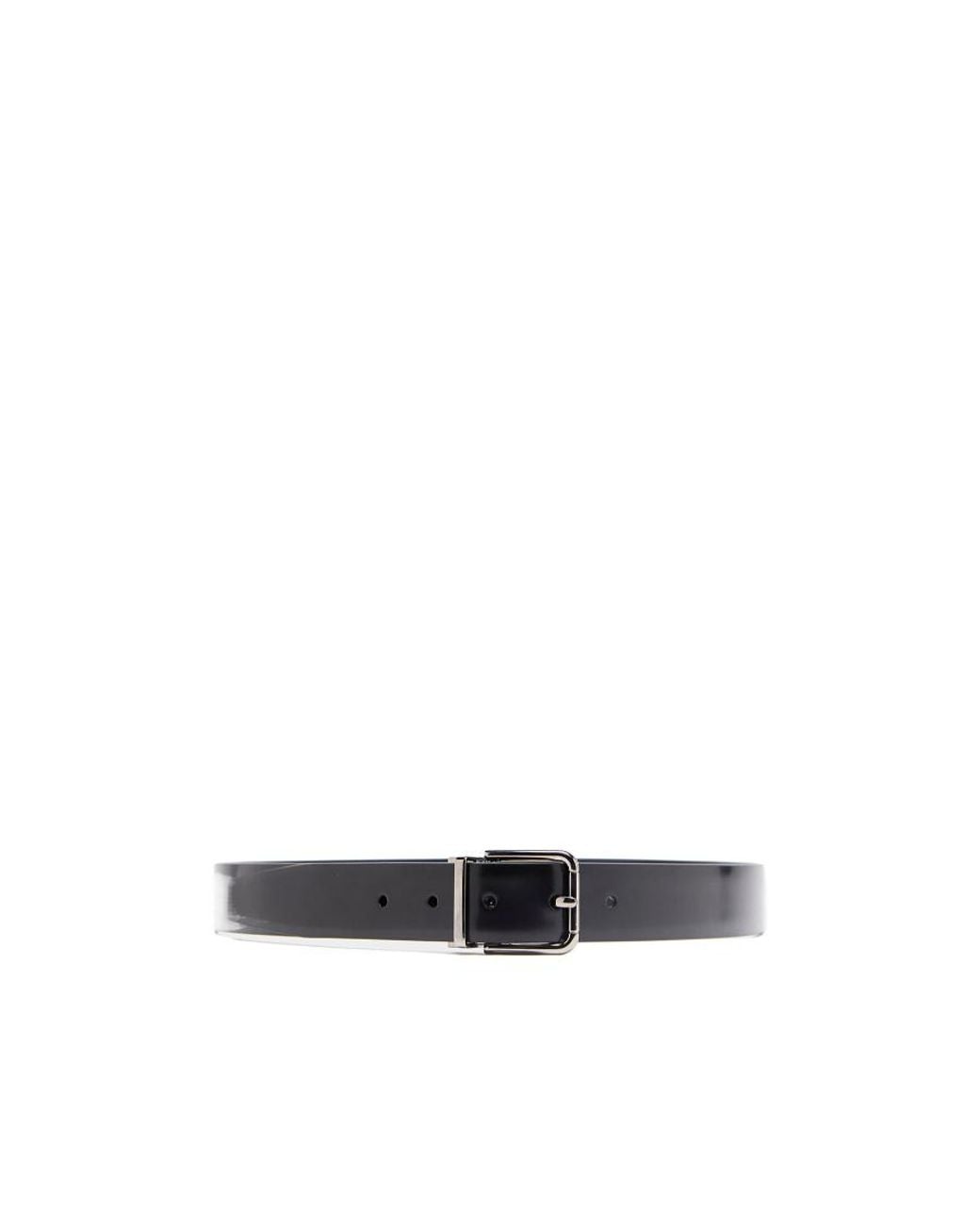 Dolce & Gabbana Black Logo Engraved Belt for men