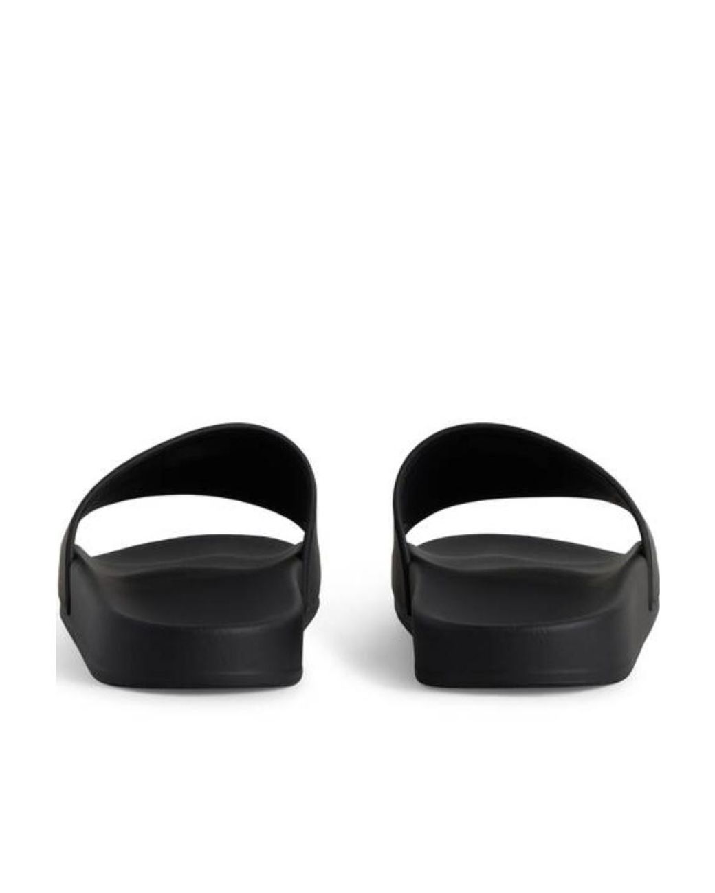Balenciaga Black Political Campaign Pool Slides