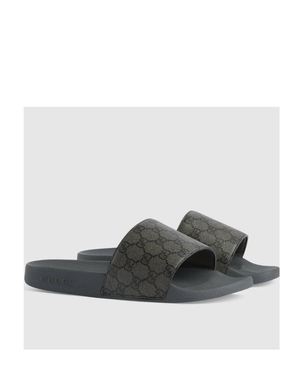 Gucci Gray Pursuit Gg Supreme Slide for men