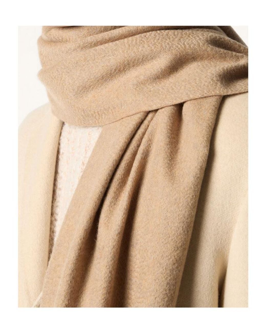Loro Piana Natural Grande Unita Fringed Scarf for men