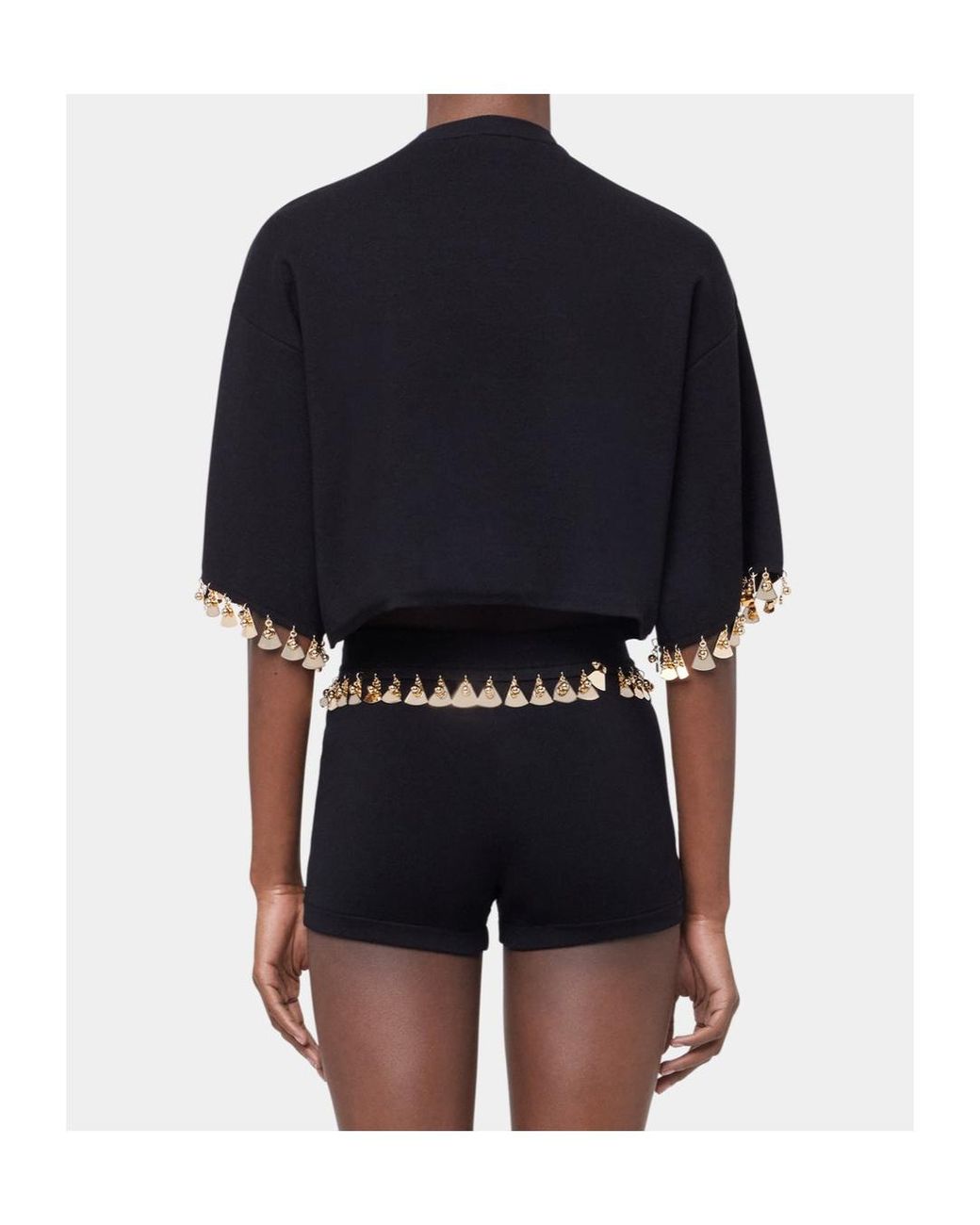 Rabanne Black Crop Jumper