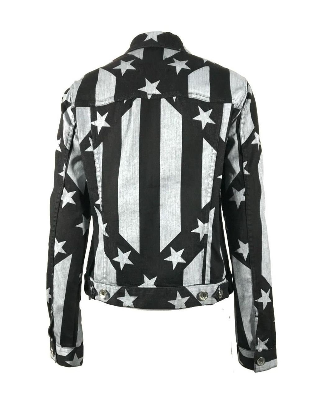 Moschino Black Logo Denim Coat