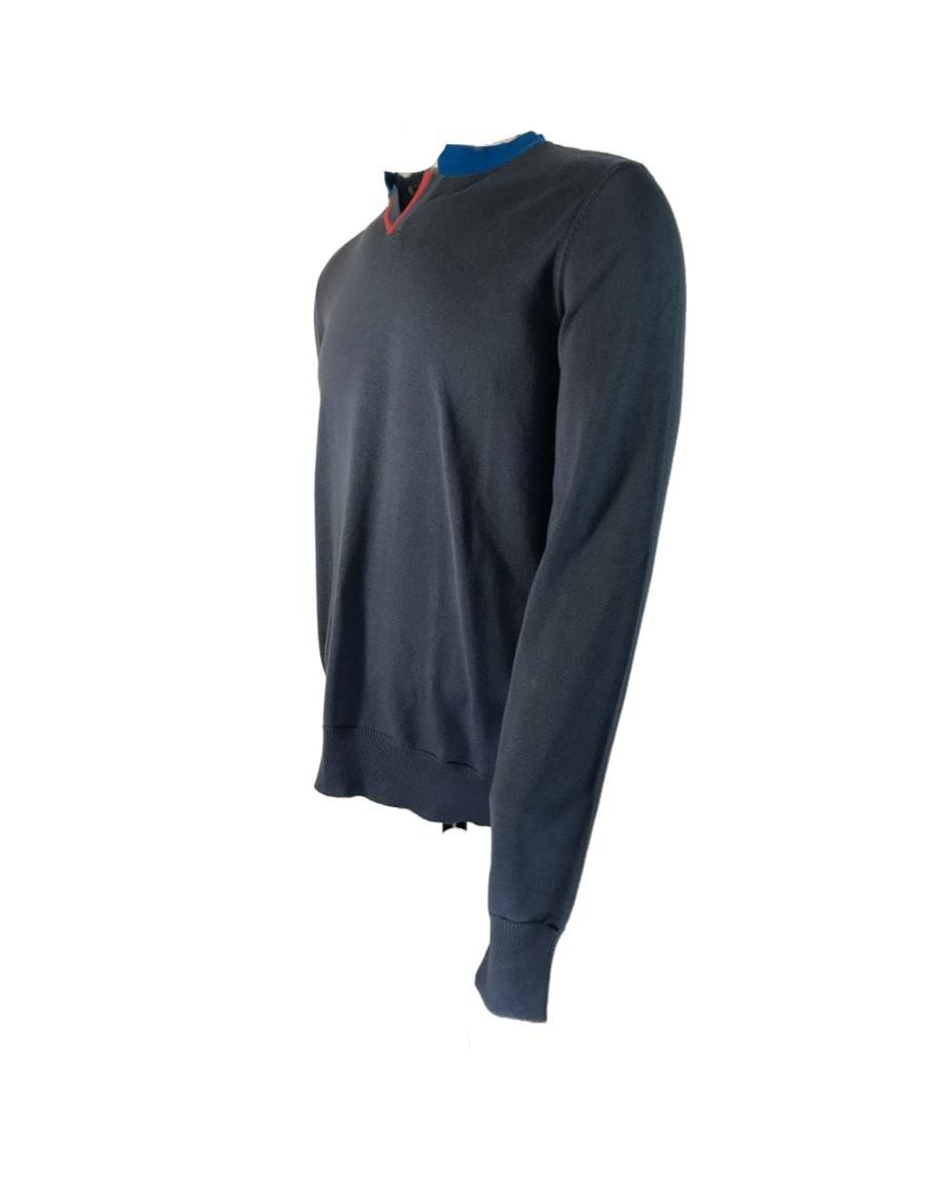 Armani Collezioni Blue Logo Sweater for men
