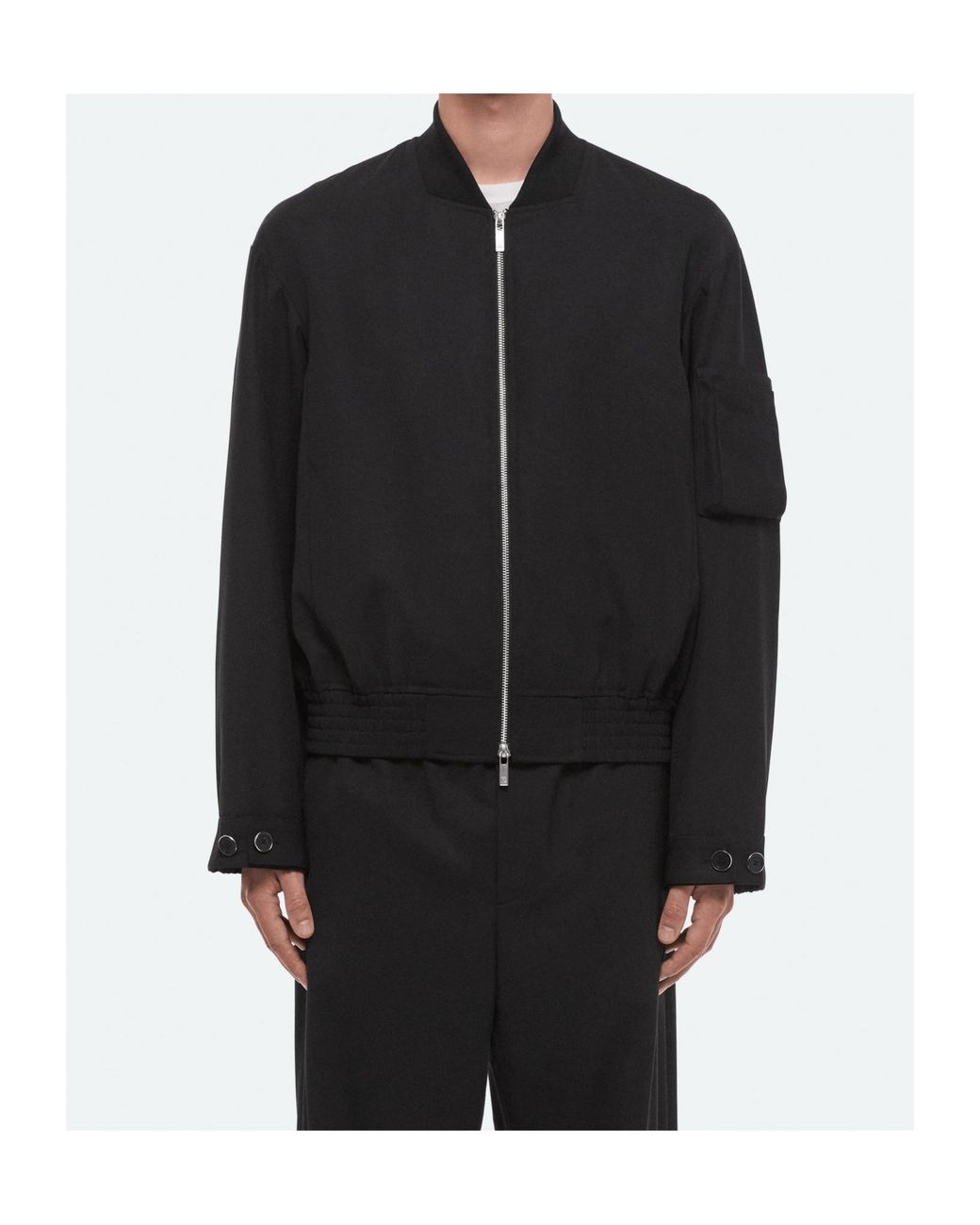 Helmut Lang Black Wardrobe Bomber for men