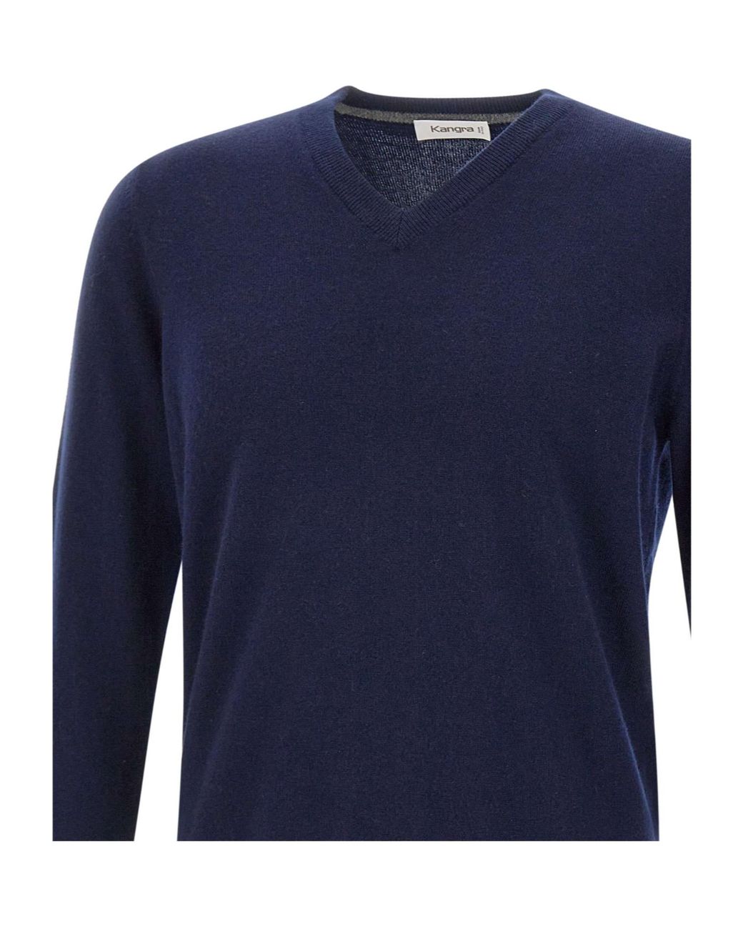Kangra Cashmere Blue Long-Sleeved Sweater for men
