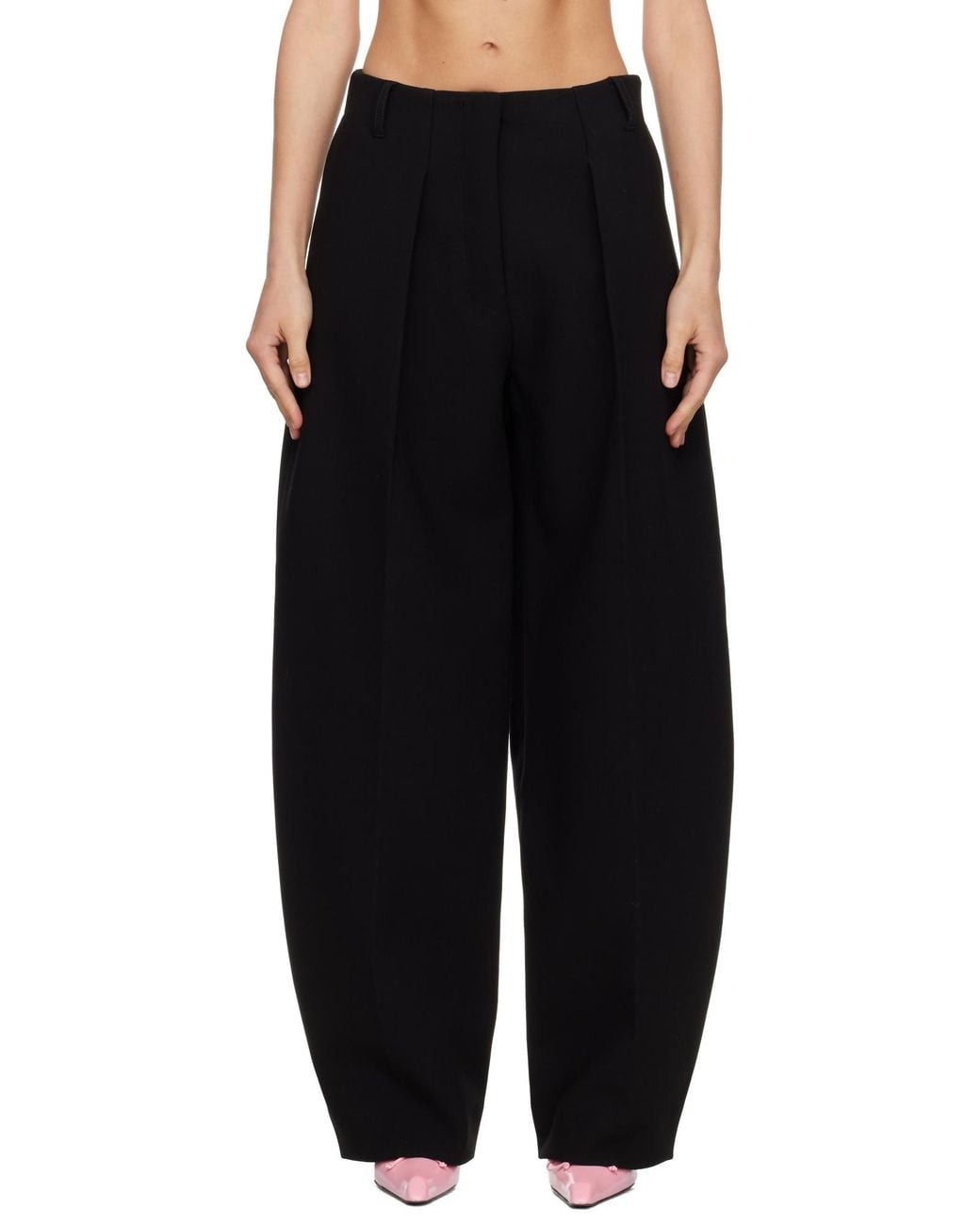 Jacquemus Black The Ovalo Trousers