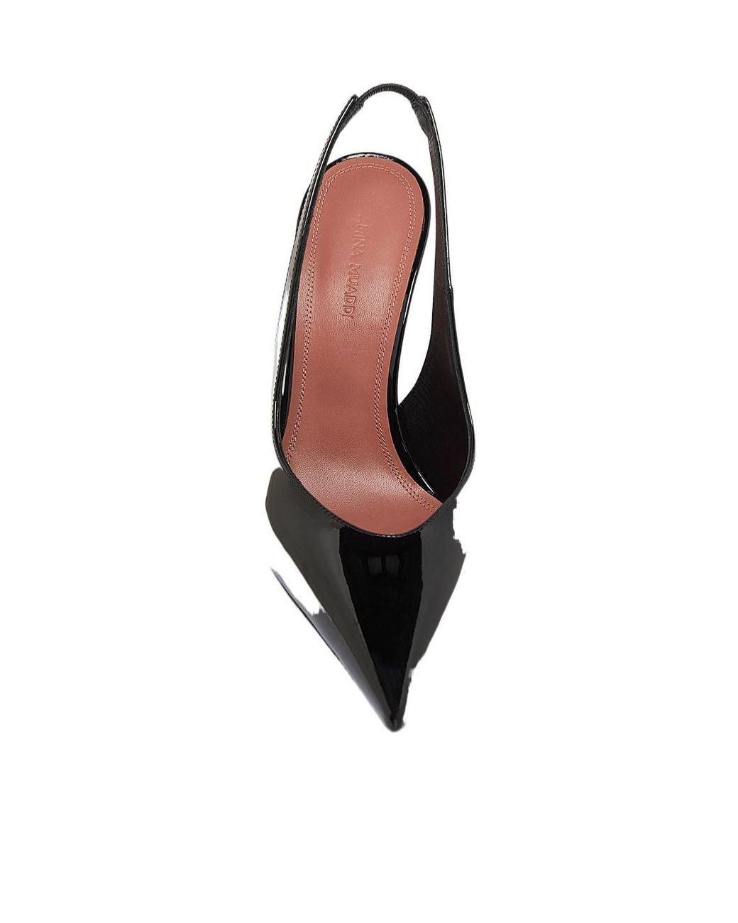 AMINA MUADDI Black Pointed High-Heeled Sandals