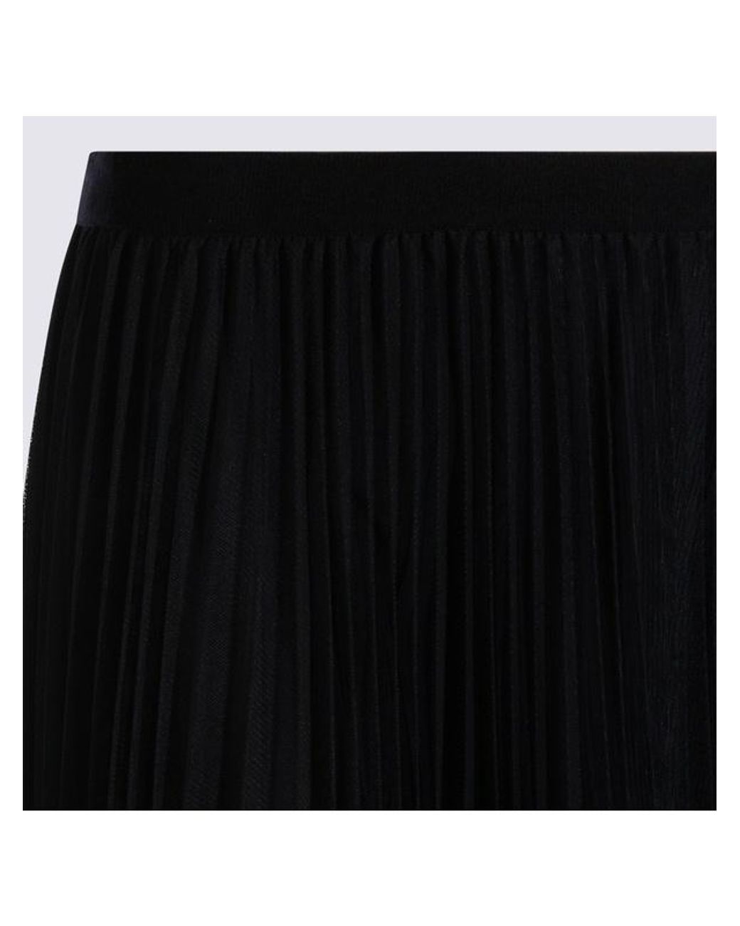 Fabiana Filippi Black Pleated Midi Skirt