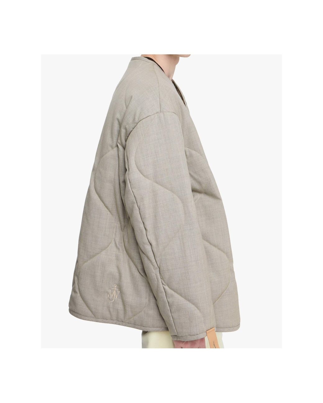 J.W. Anderson Natural Jw Anderson Quilted Button-Up Jacket for men