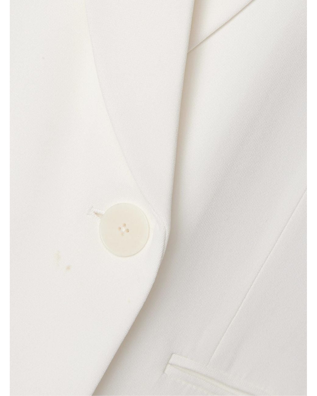 The Row White Alda Double-Breasted Suit Jacket