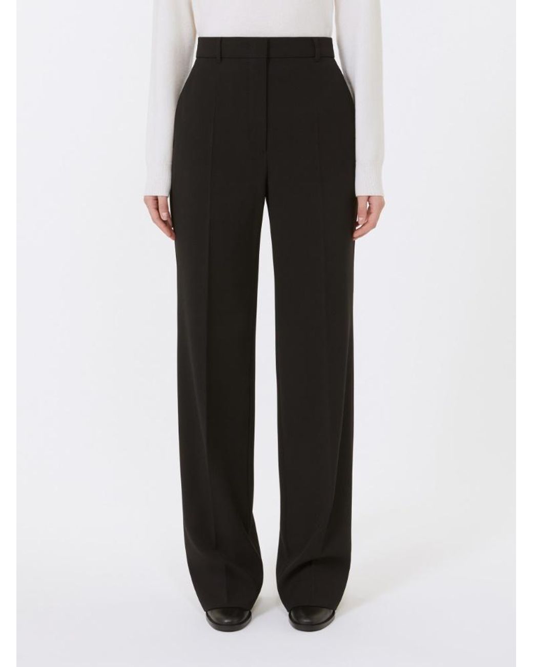 Max Mara Black Verbena Split Trousers