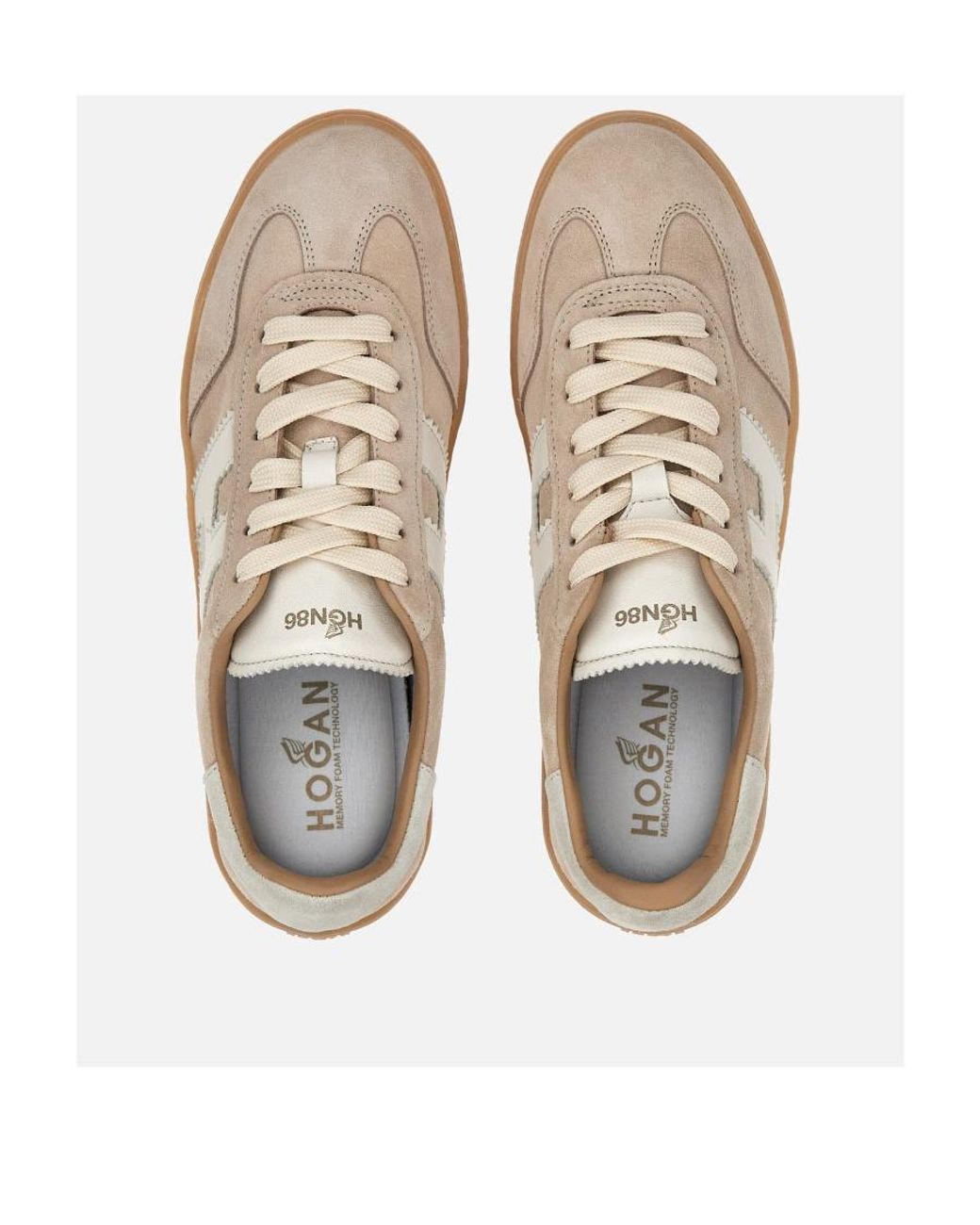 Hogan White H-Logo Low-Top Sneakers