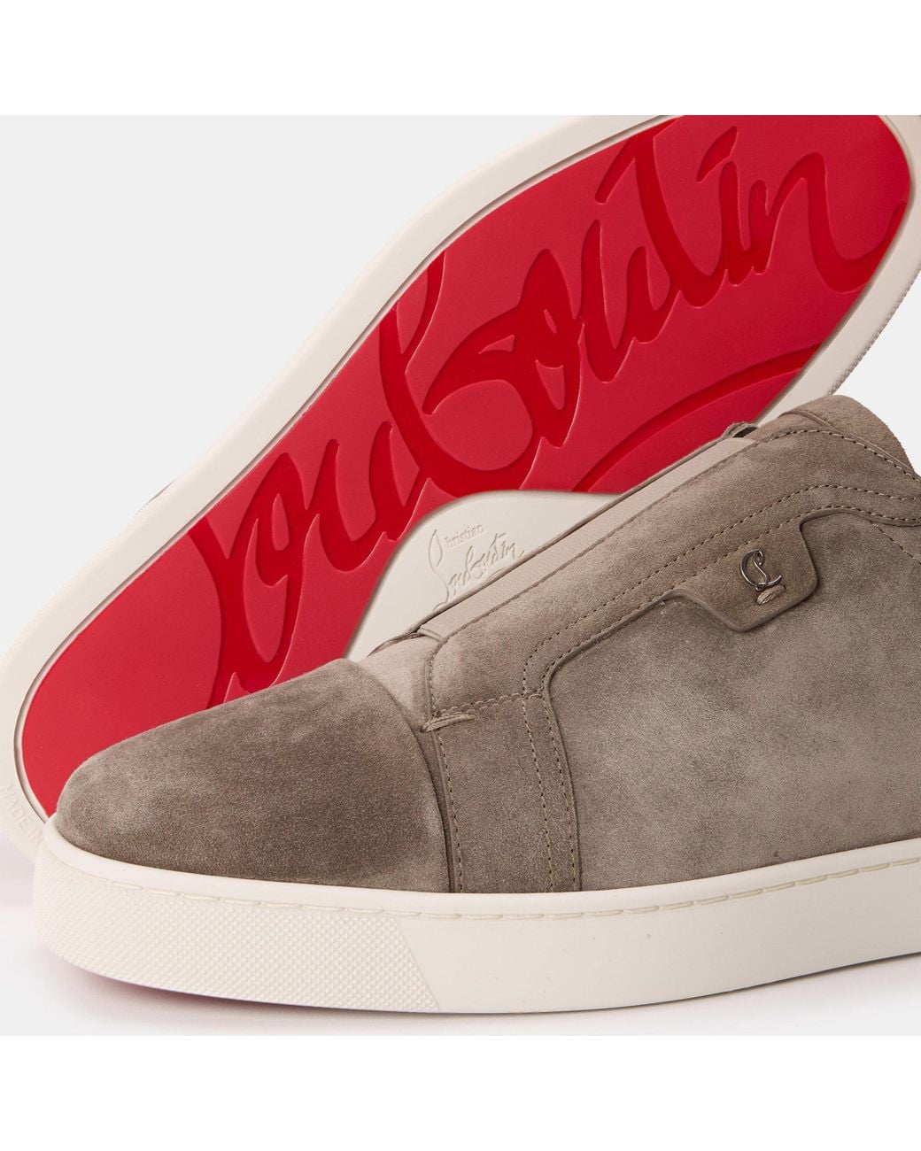 Christian Louboutin Brown Slip-On Casual Shoes for men