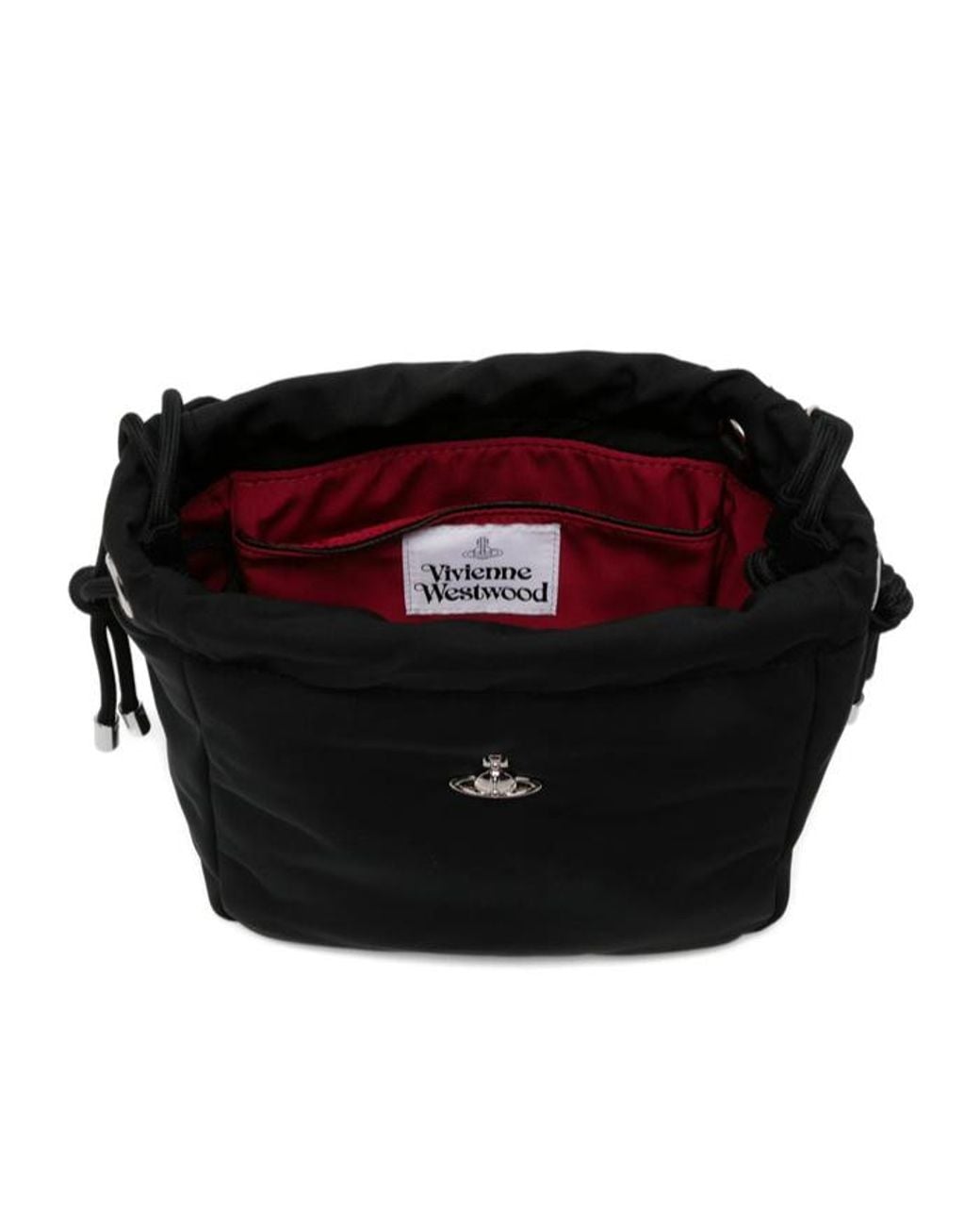 Vivienne Westwood Black Drawstring Tote Bag