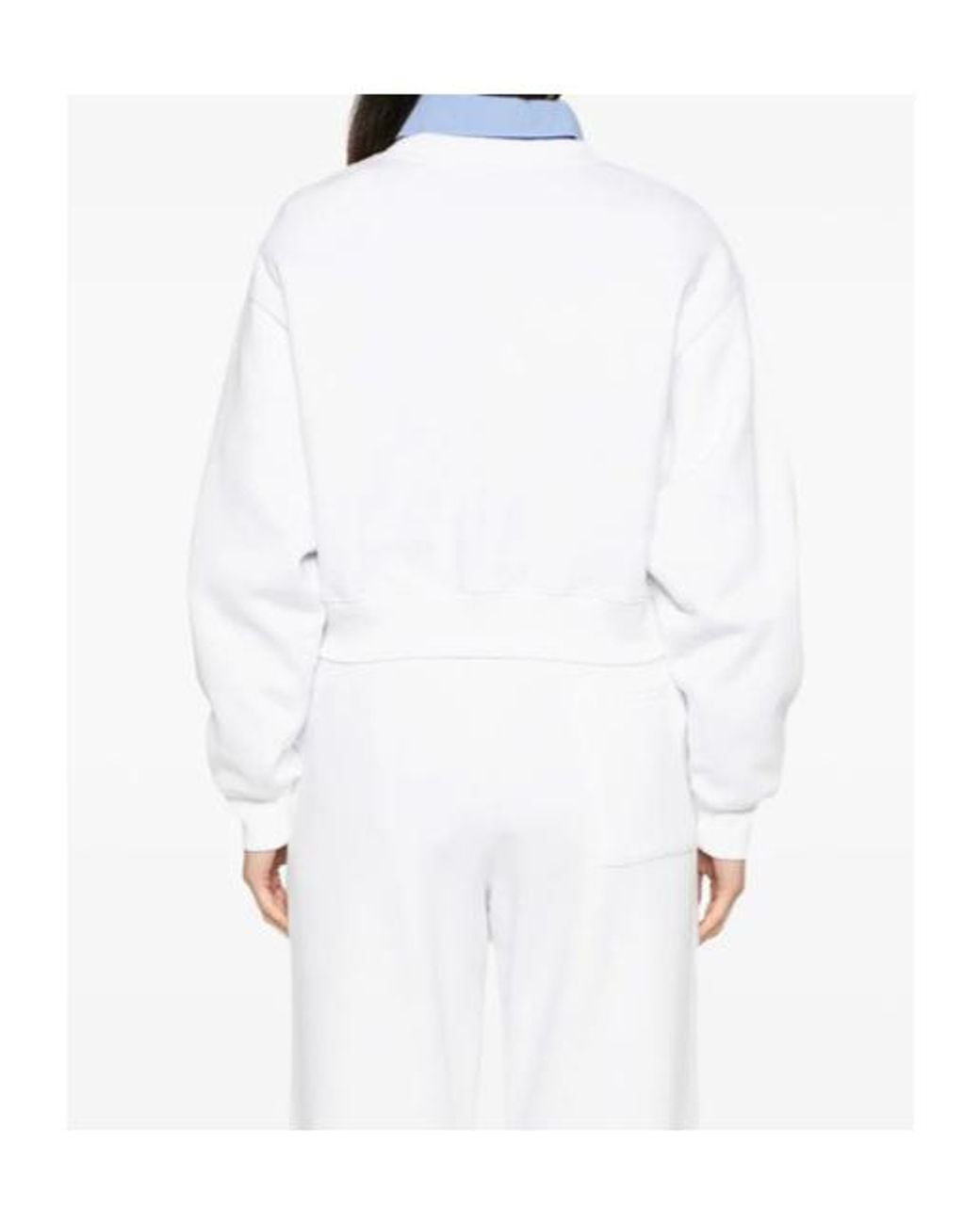 Sporty & Rich White Crew-Neck Sweatshirt