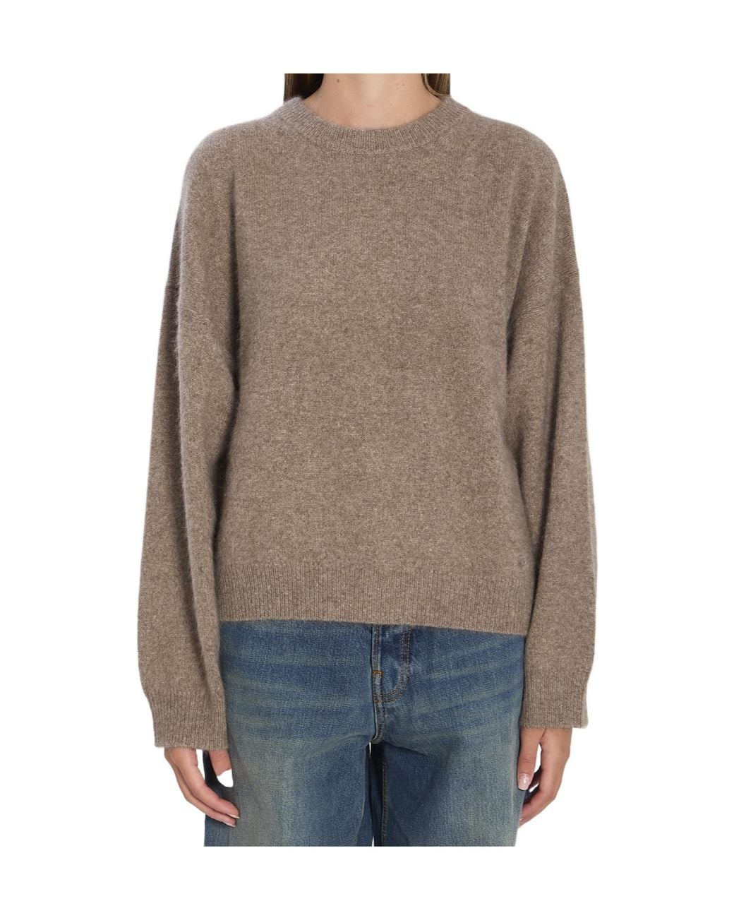 Loulou de Saison Gray Tristan Ribbed Sweater