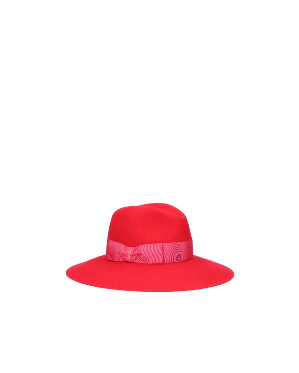Borsalino Red Sophie Brushed Hat