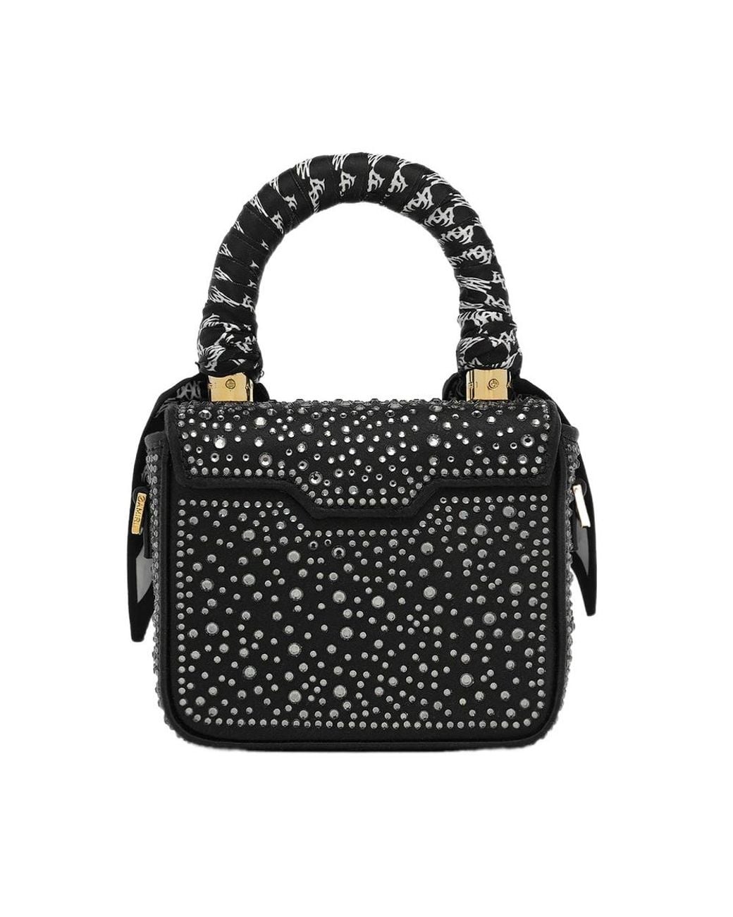 Amiri Black Rhinestone-Embellished Mini Bag