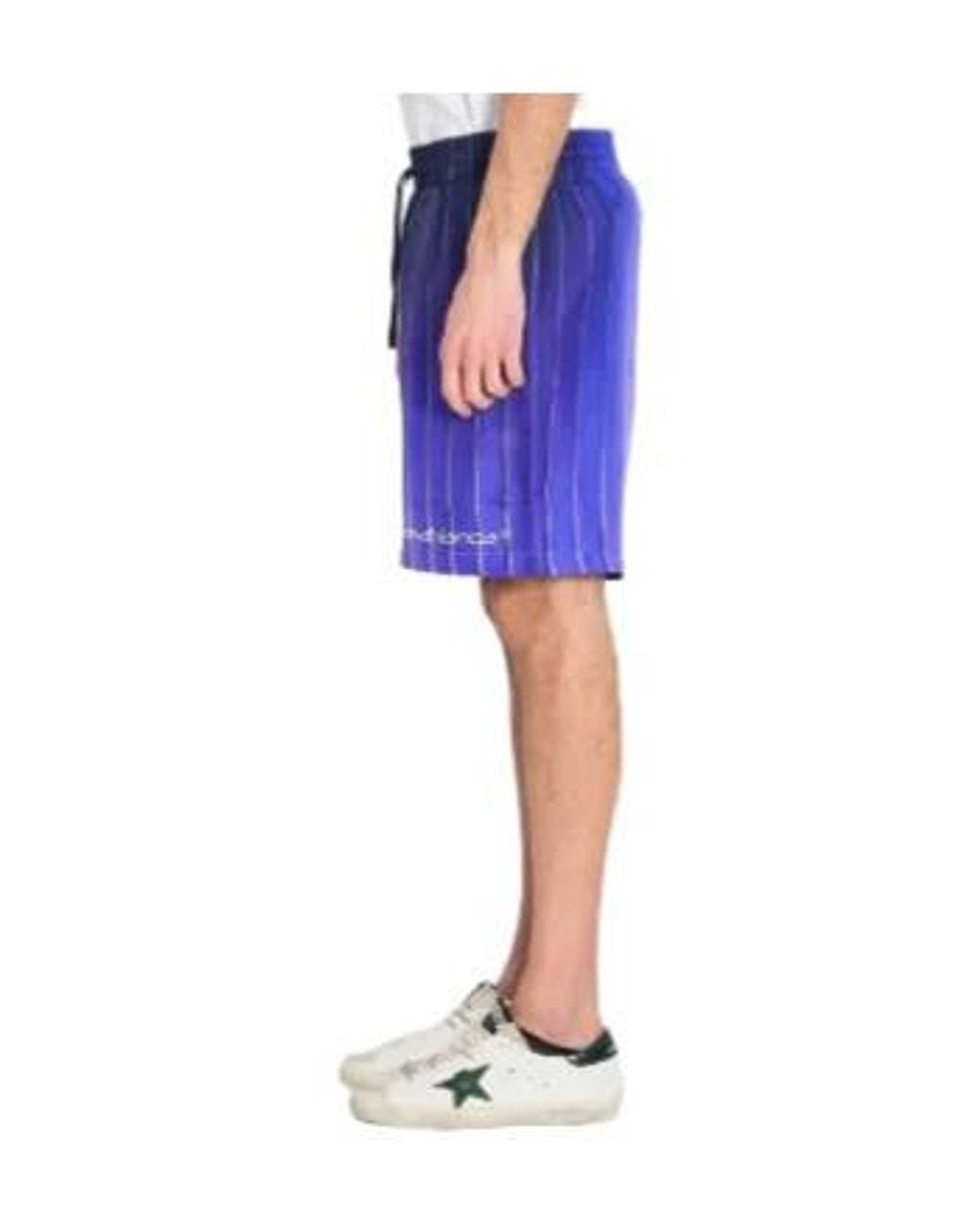 Casablanca Blue Shockwave Silk Shorts for men