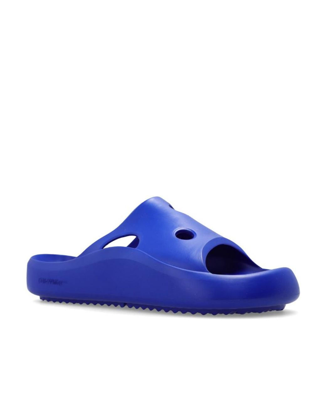 Off-White c/o Virgil Abloh Blue Meteor Cut-Out Slides for men