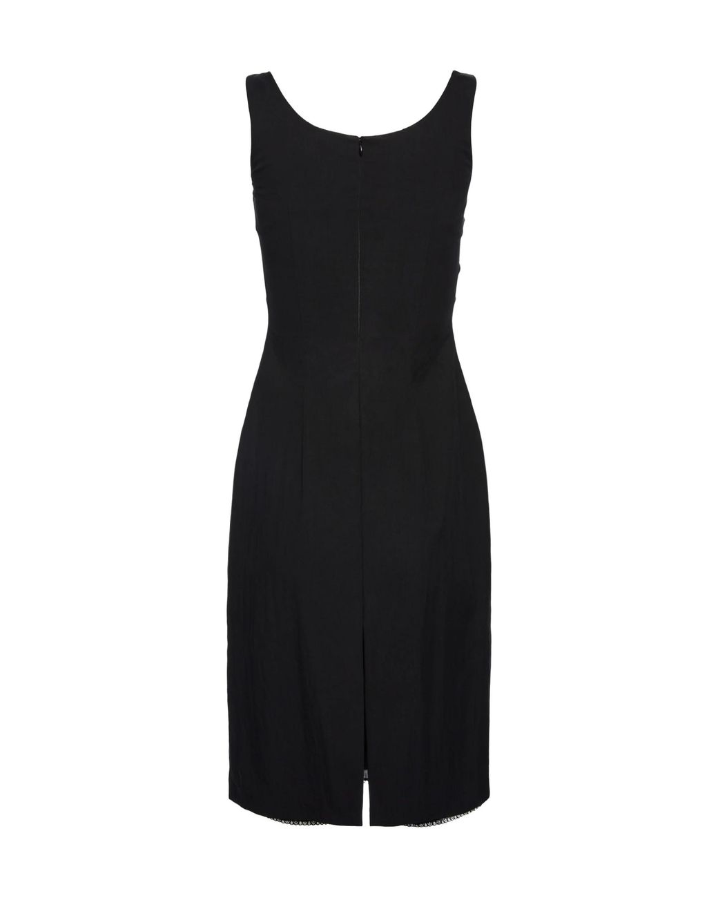 Magda Butrym Black Draped Neckline Sleeveless Dress