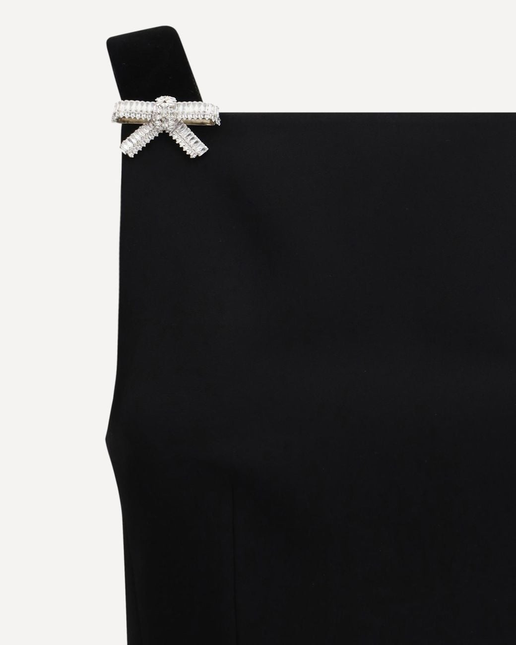 Prada Black Bow Detailed Cady Mini Dress