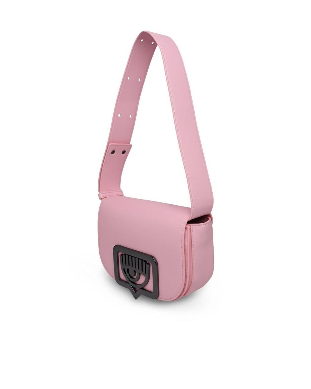 Chiara Ferragni Pink Eyelike-Plaque Shoulder Bag