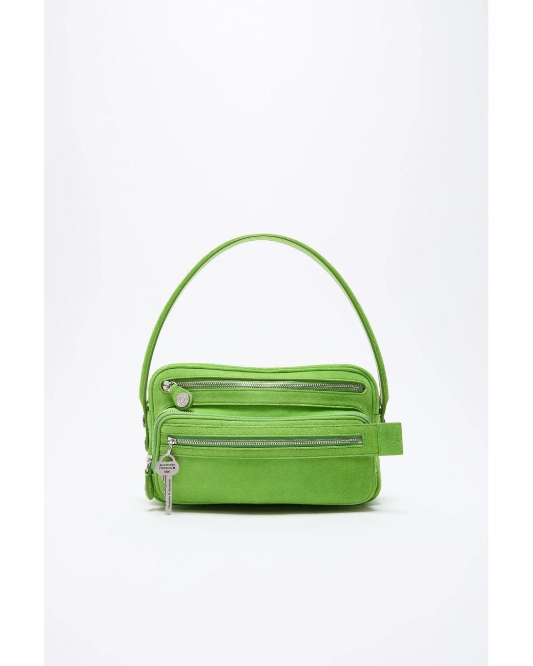 Acne Green Camero Party Suede Bag