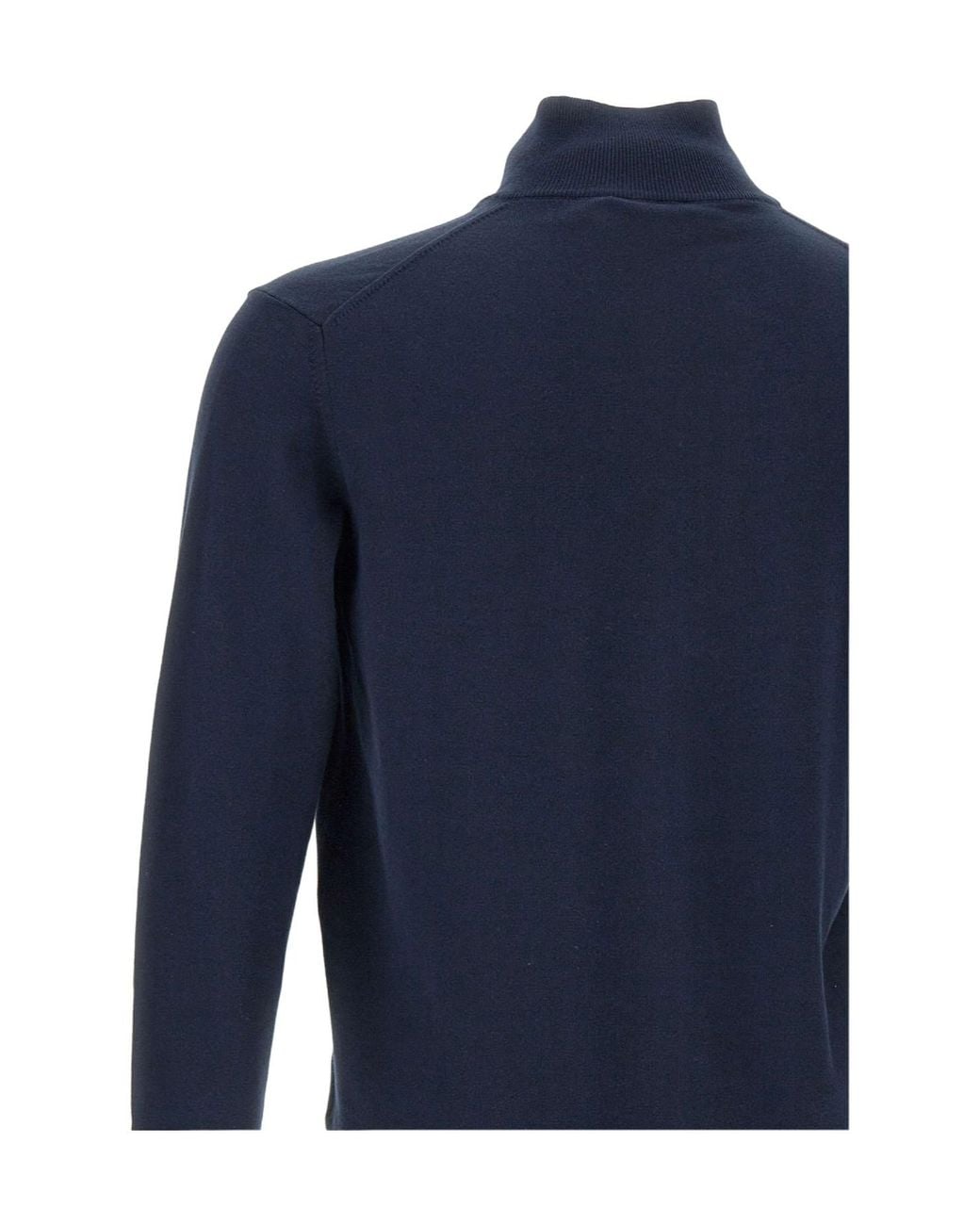 Kangra Cashmere Blue Kangra High Collar Zip Knitwear for men